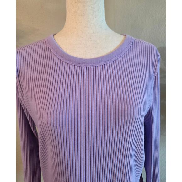Aerie Women's Fireside Long Sleeve Cotton Crewneck Top SZ XL Stretch - Picture 3 of 6